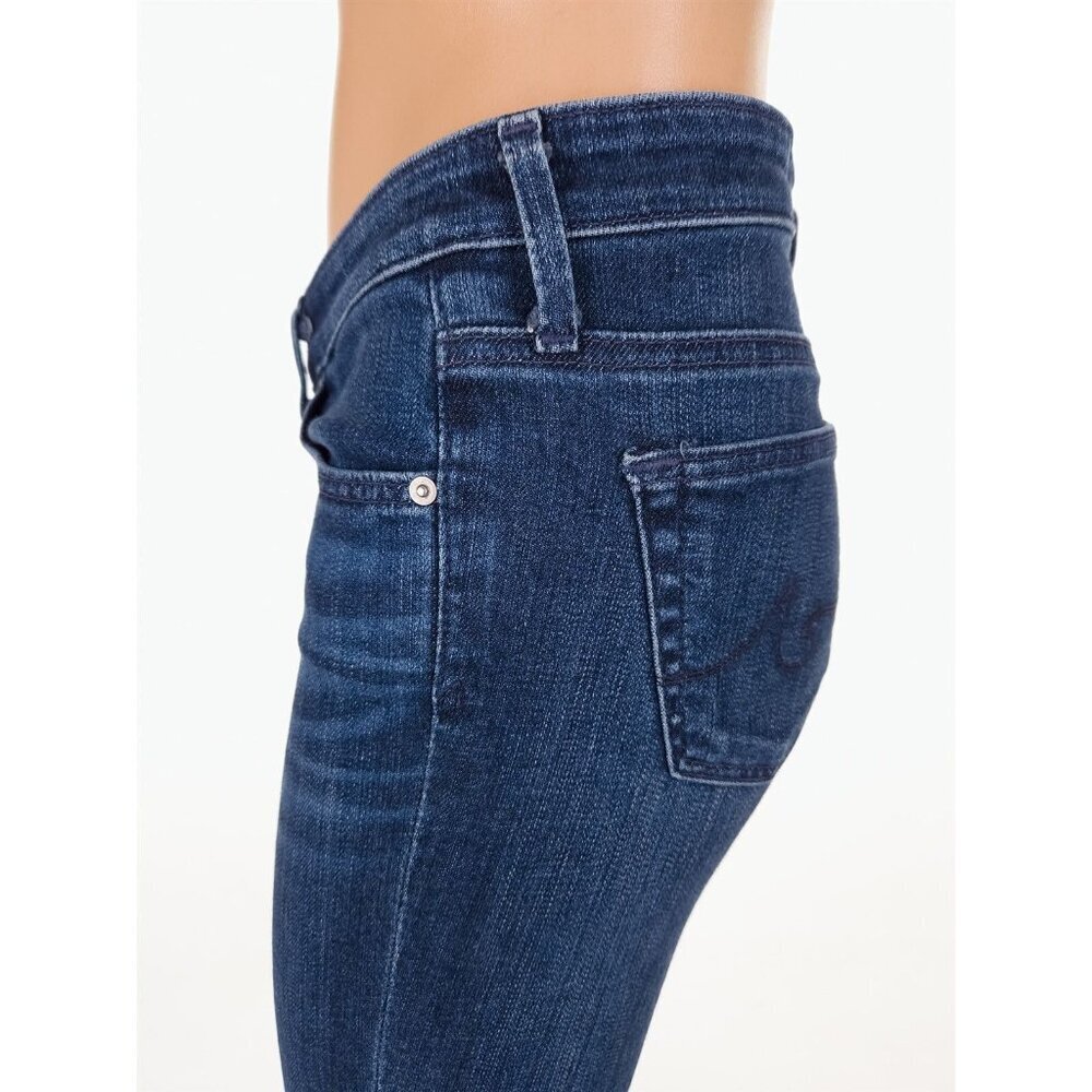AG Adriano Goldschmied The Stevie Ankle Skinny Low-Rise Denim Jeans Size 25 Blue - Picture 5 of 10